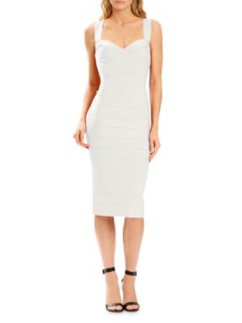 Hervé Léger x Julia Restoin Roitfeld Sweetheart Bandage Midi Dress- NWT